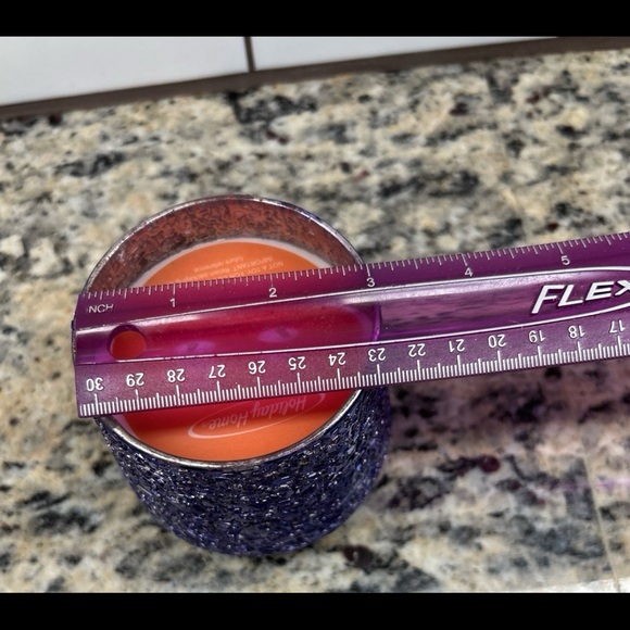 SPARKLY GLITTERY BEWARE OF THE GHOUL 12oz  2-wick CANDLE -NWT - Picture 8 of 10